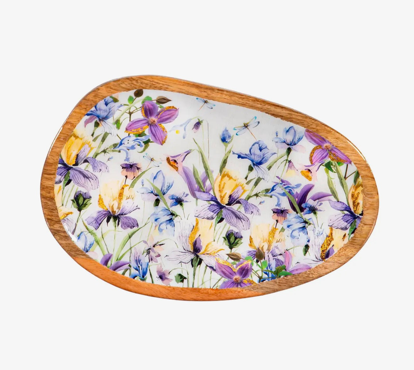 Lilac Wood Serving Tray 12”L