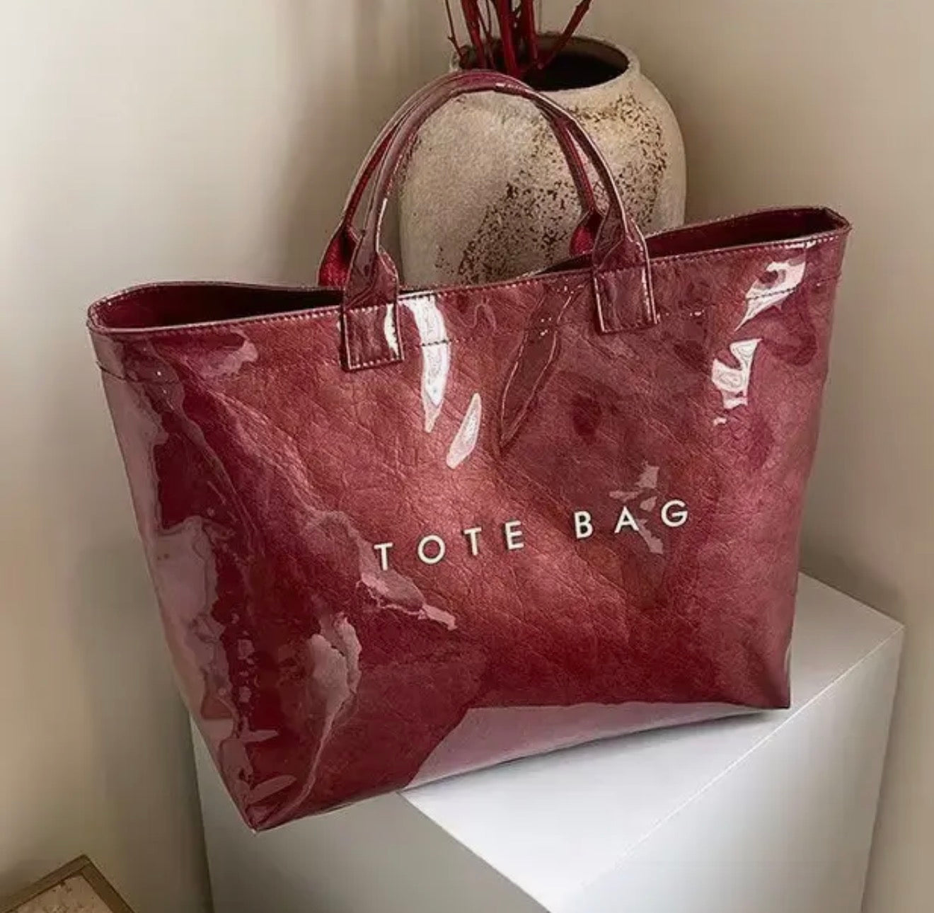 Glossy PVC Tote