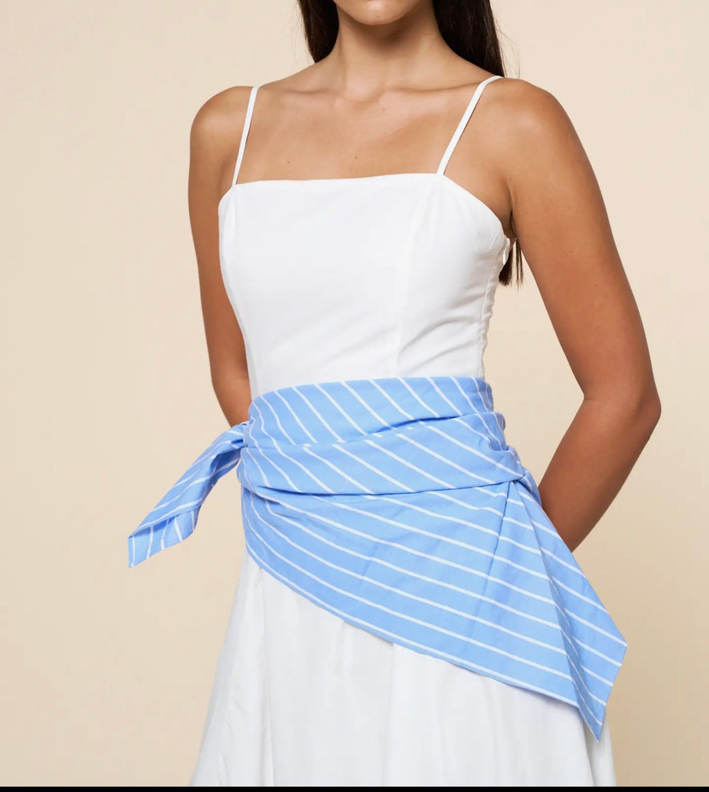 Tie Waist Bandana Maxi Dress