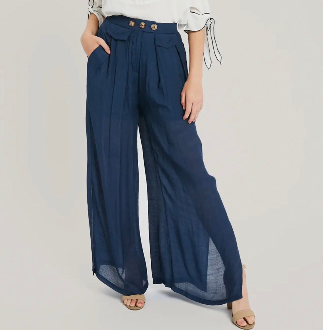 Coastal Breeze Wide-Leg Pants