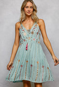 Boho V Neck Dress