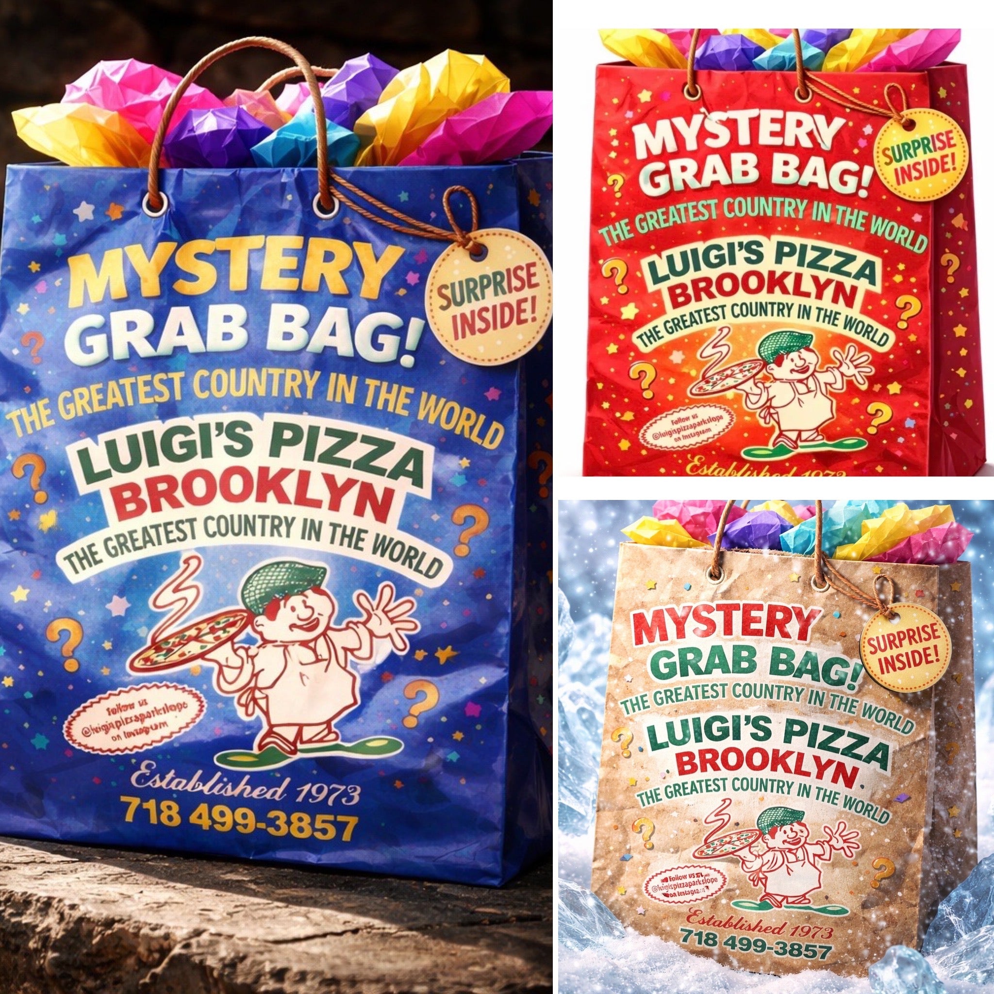 🎁 Avielle Xpress Mystery Grab Bags – Luigi’s Edition 🍕