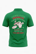 Luigi’s Pizza Brooklyn Back Print Polo – Green