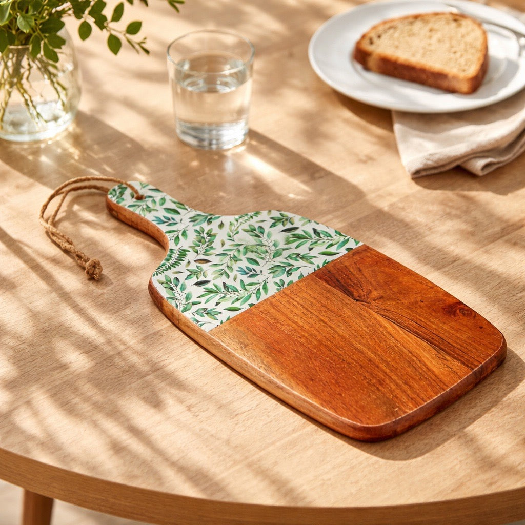 Olive Oasis Wood Cutting Board-16”L