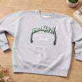 Brooklyn crewneck sweatshirt-grey ￼