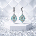 Crystal Bloom Teardrop Earrings