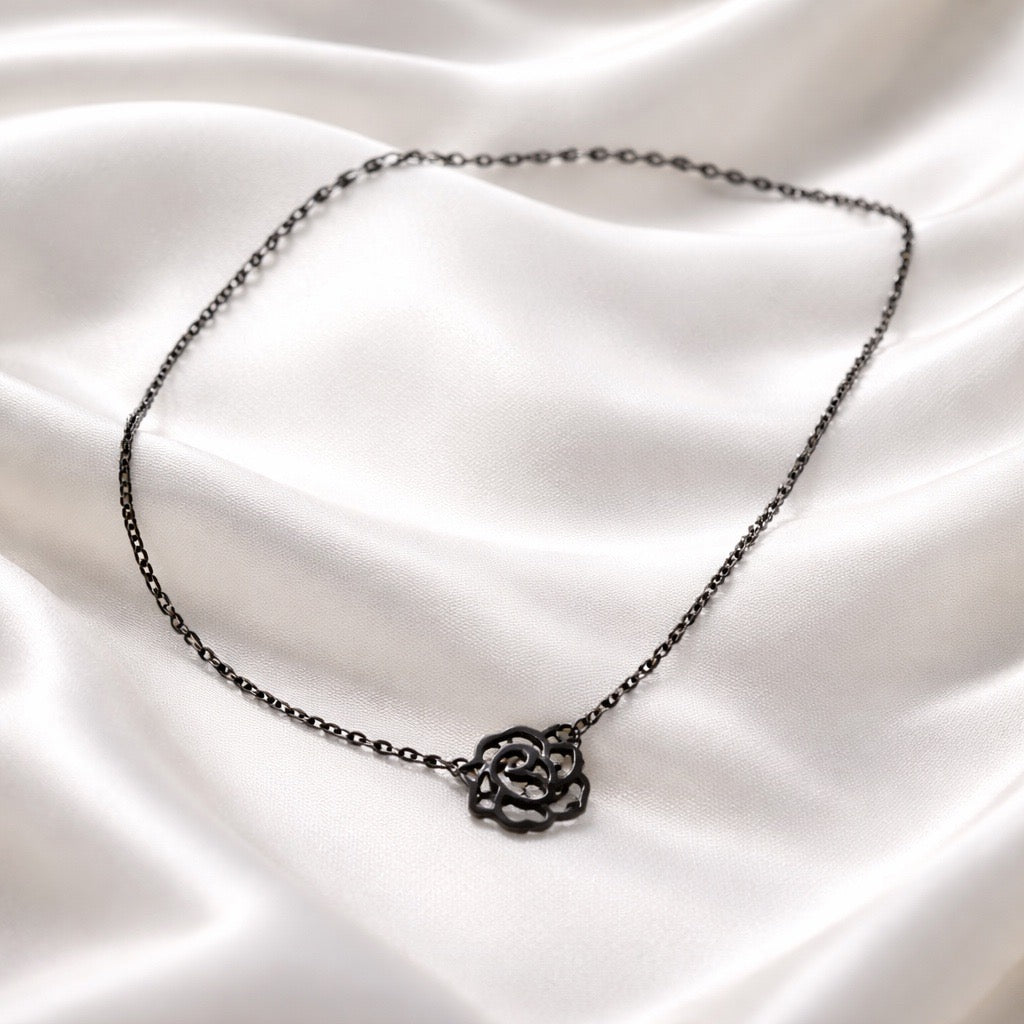 Midnight Rose Adjustable Necklace