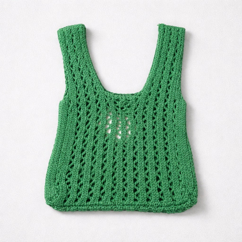 Emerald Knit Mini Bag
