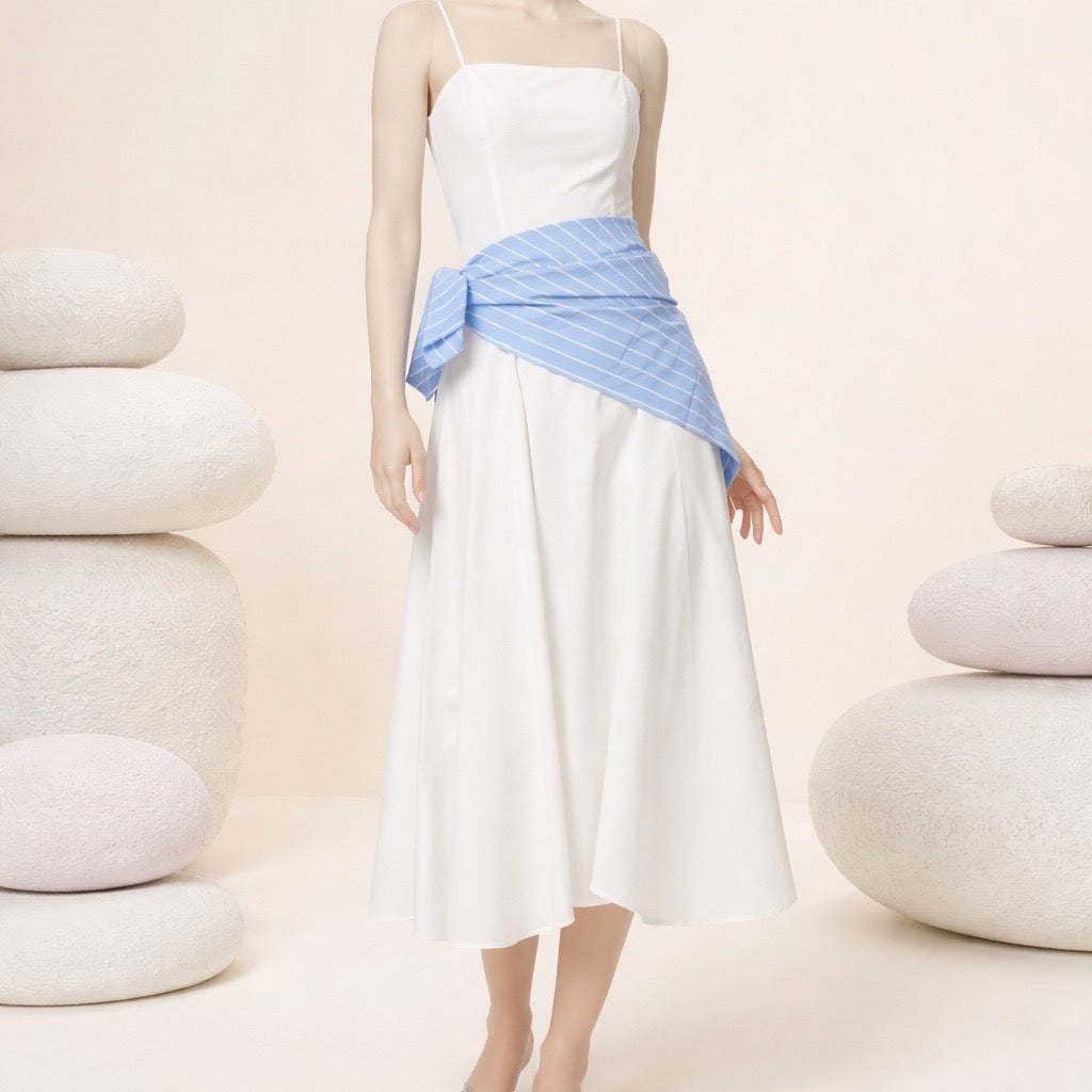 Tie Waist Bandana Maxi Dress
